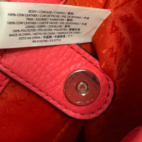 KATE SPADE Leo Houston Street Two Tone Pebble Leather Satchel Handbag - Picture 13 of 13